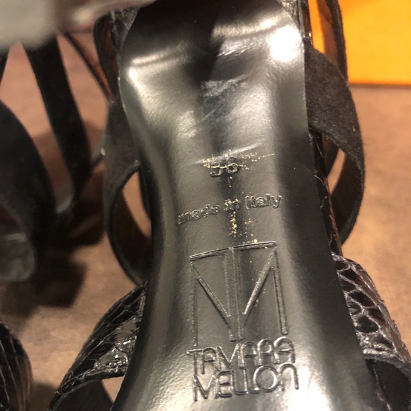 Tamara Mellon beaded, leather and suede caged heel - Picture 6 of 7